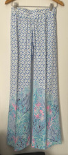 Lilly Pulitzer SEA LA VIE ENGINEERED Bal Harbour Palazzo Wide Leg Pant LN XS