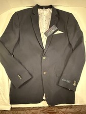 Tommy Hilfiger TH Flex Blazer Navy Boy's 2 Button Single Breasted Size 20