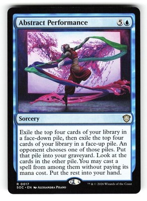 Abstract Performance #17 (NM) (Non-Foil) (R) (SOC) Magic MTG