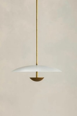 Mid-Century Modern Brass Dome Chandelier Handmade Minimalist Pendant Light Dome