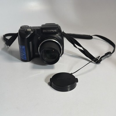Olympus SP Series SP-500 UZ 6.0MP Digital Camera Black Clean Tested LCD Screen
