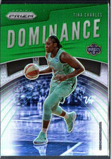 2020 Panini Prizm WNBA Dominance Green Prizm #15 Tina Charles