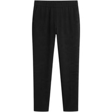 Eileen Fisher Tapered Ankle Pants Womens Medium Black Organic Cotton Spandex
