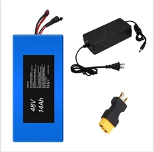 48V 14Ah Ebike Lithium Li-ion Battery 30A BMS for 1000W Electric Bicycle Motor