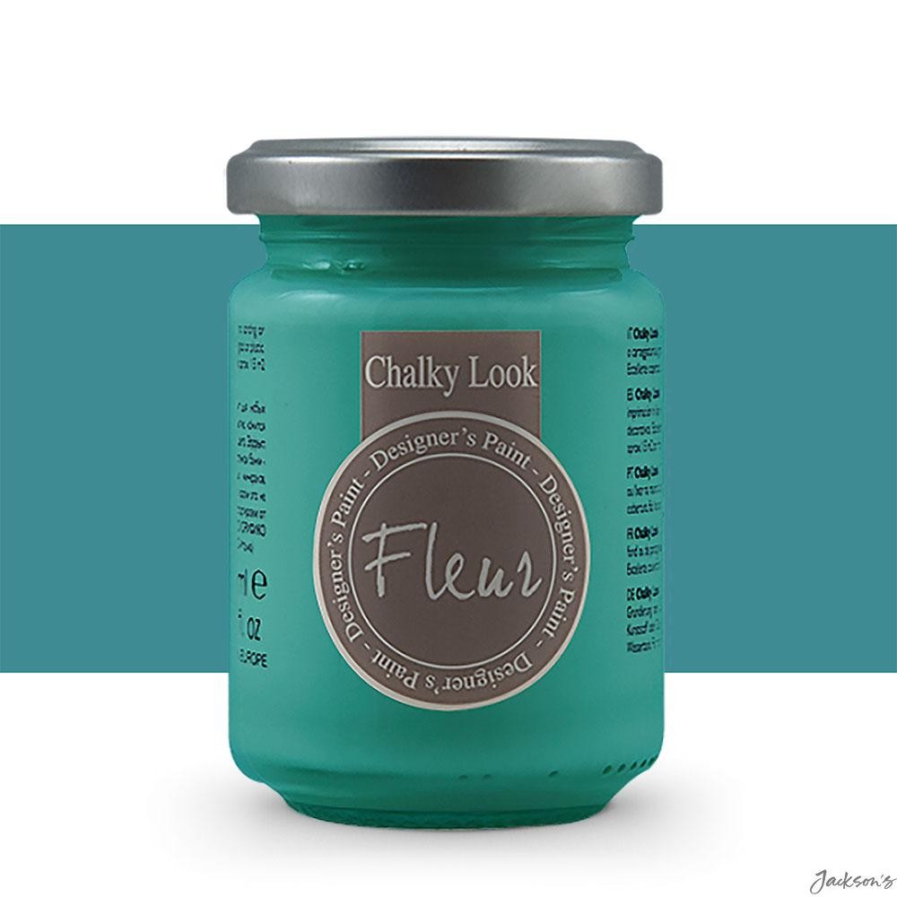 Fleur Designer's Paint Chalky Mineral 130ml Istanbul Turquoise Matte Interior...