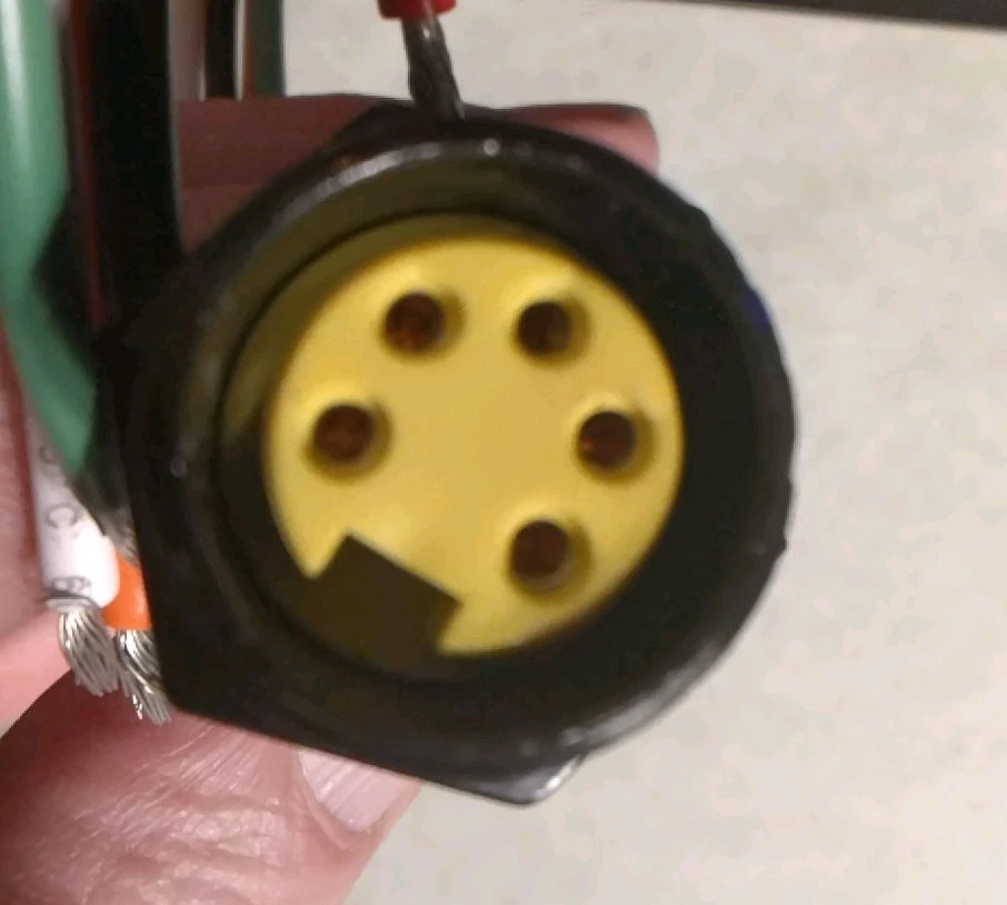 CABLE ASSEMBLY 12" PIGTAIL 16 AWG PVC LEADS CIRCULAR  5 POS FEMALE CONNECTOR NEW - Image 3 of 4