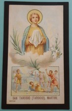 ☆ santino SAN TARCISIO MARTIRE n° 310 figurina Campioni della Fede RARO