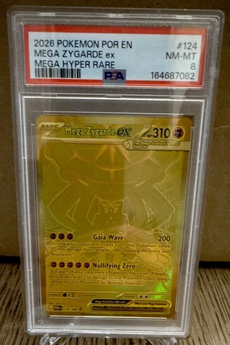 Mega Zygarde ex graded PSA 8 for sale on eBay