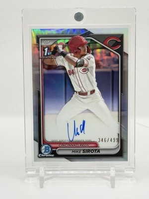 2024 Bowman Draft - Chrome Prospect Autographs Mike Sirota #CPA-MS Refractor...
