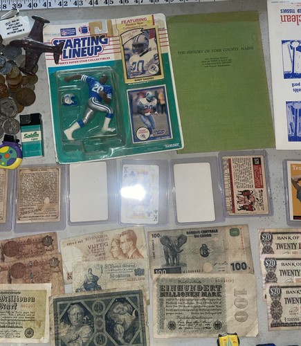 Antique Vintage Collectibles Lot 169 Junk Drawer Coins Cards Collectibles Toys - Picture 20 of 24