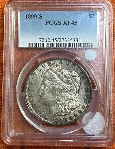 1899 S Morgan Silver Dollar $1 - PCGS XF 45 Nice Coin