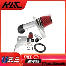 Cold Air Intake Kit w/ Heat Shield + Red Filter 3" For 2012-15 Chevy Camaro