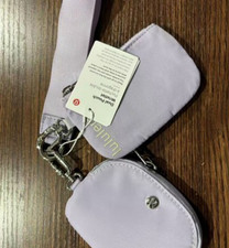 New Key Chain Bag Dual Pouch Wristlet Coin Wallet Card Holder Mini Purse