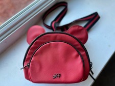 Freshly Picked Anaheim Mickey Crossbody Bag Red Leather