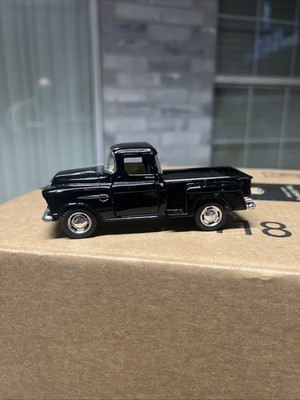 5'' Kinsmart 1955 Chevy Stepside 3100 PickUp Truck Diecast Model 1:32 Matte Black