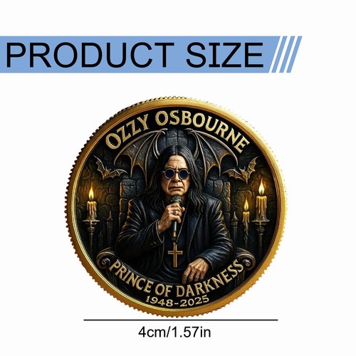 OZZY FAREWELL COMMEMERATIVE COIN 'BACK TO THE BEGINING' - Picture 3 of 17