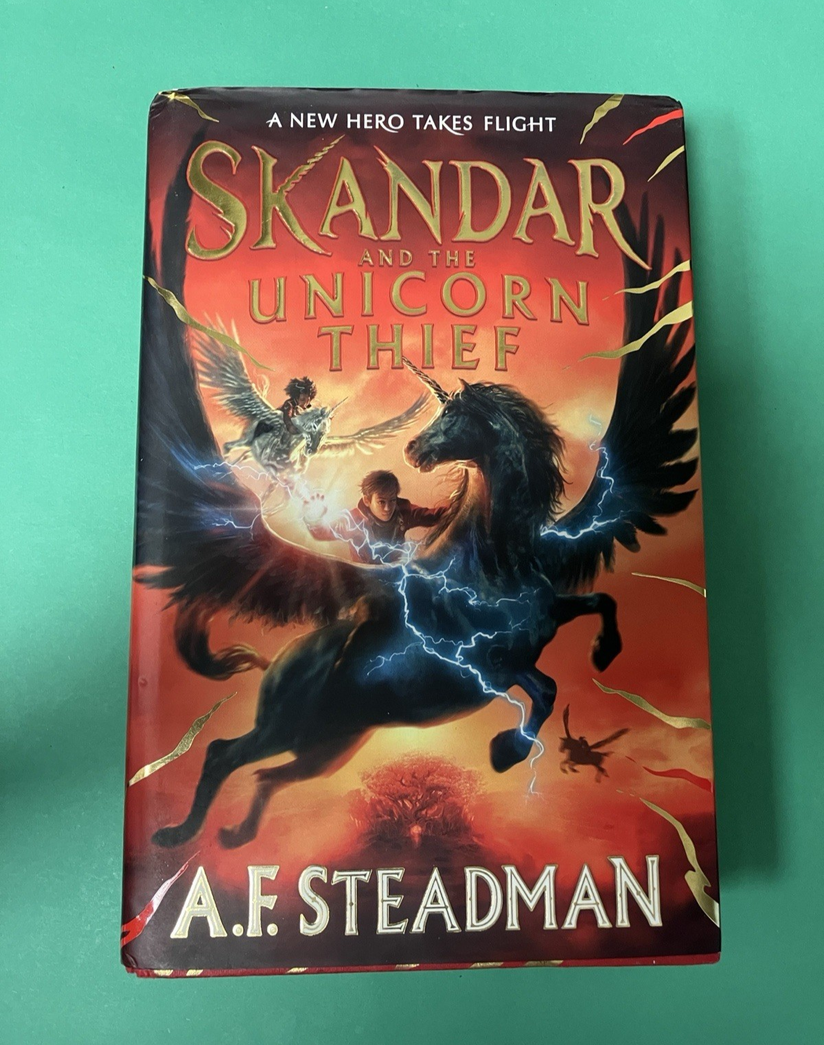 Skandar and the Unicorn Thief - A.F. Steadman. 2022 Hardcover. Exclusive Red.