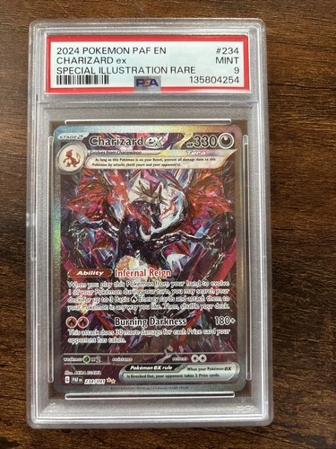 2024 Pokemon TCG Charizard ex Paldean Fates SIR 234/091 PSA 9 Mint