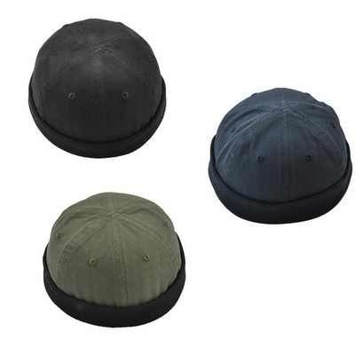 Retro Docker Mütze für Herren, marineblau, Mechanikermütze