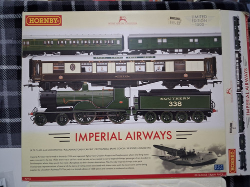 Hornby Imperial Airways OO Analogue Train Pack R2922 Limited Edition Cert 0809 | Condition: New