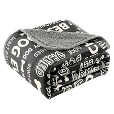 Waterproof Dog Blankets Pet Blanket Soft Fluffy Sofa Car Bed 60"x80" Letters