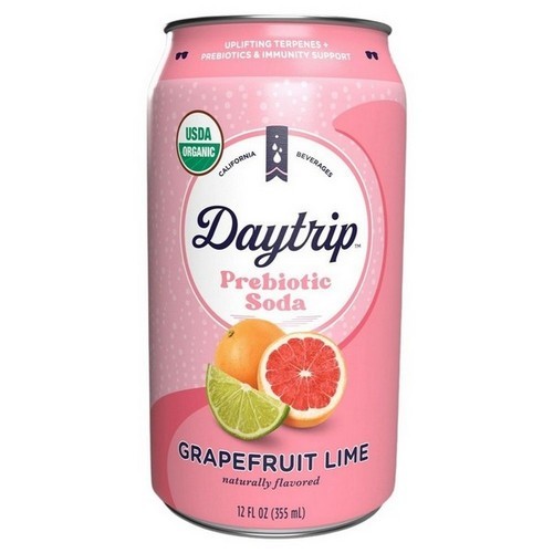 Soda De Pomelo Y Lima Prebiótica Orgánica 12 Oz (Caja De 1)