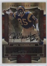 2009 Playoff Contenders Legendary Black Jack Youngblood #40 Auto HOF 1q7
