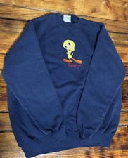 Vintage Looney Tunes Tweety Bird Youth Crewneck Sweatshirt Size 10/12