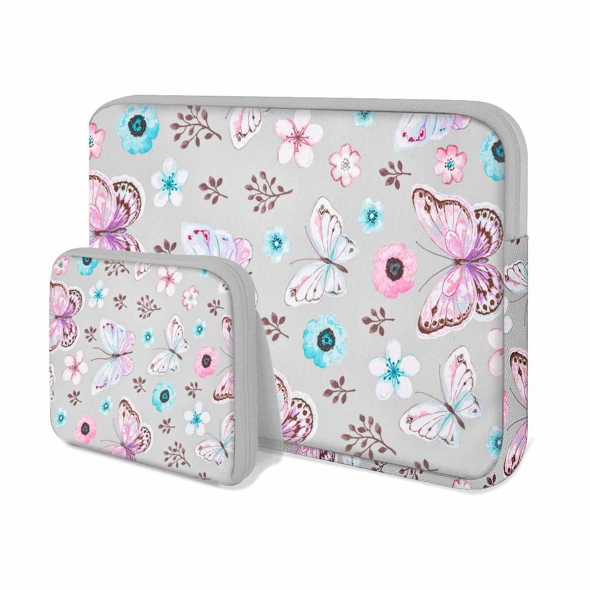 Elastic Laptop Case 13"-14" Sleeve with Small Case, Neoprene