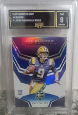 2020 Panini Chronicles Draft Picks Limited Phenoms Joe Burrow Blue Mint 9