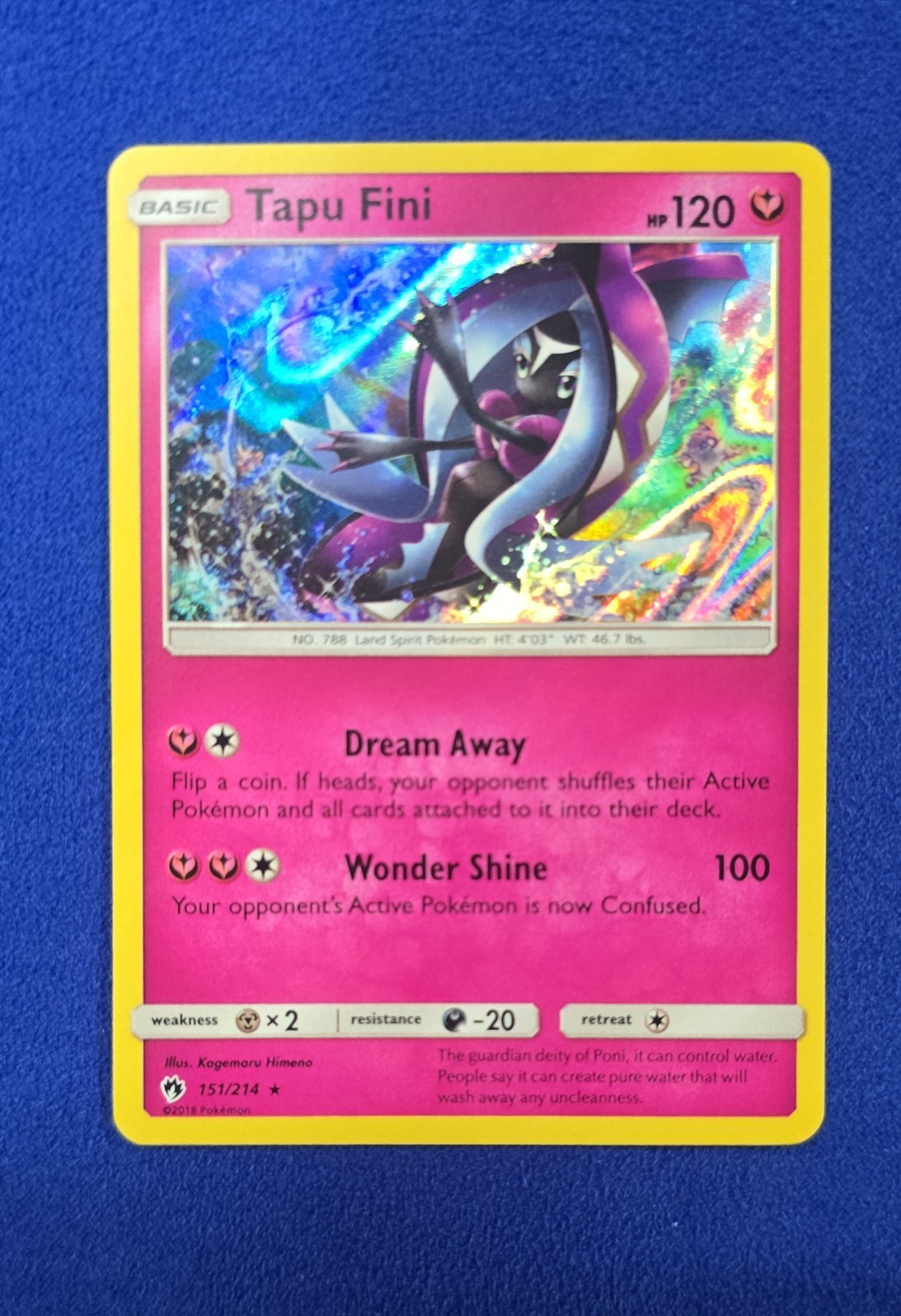 Tapu Fini 151/214 Sm-Lost Thunder Holo