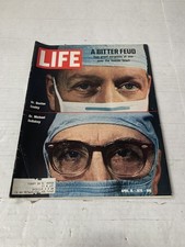 Life Magazine April 10 1970 Heart Surgeons DeBakey & Cooley- Coca Cola Ad-RARE