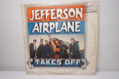 JEFFERSON AIRPLANE TAKES OFF LP 1966 Mono Rockaway Press w/Inner RCA LPM-3584