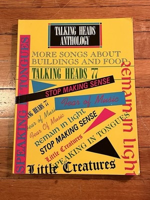 VINTAGE 1986 Talking Heads Anthology Song Book Guitar & Vocal Notes
