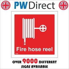SIGN Fire Hose Reel Forecourt Garage Office Factory Workplace Emergency FI068A