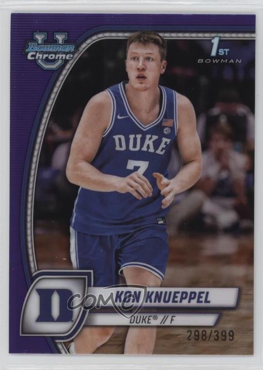 2024-25 Bowman U Chrome Purple Refractor /399 Kon Knueppel #48