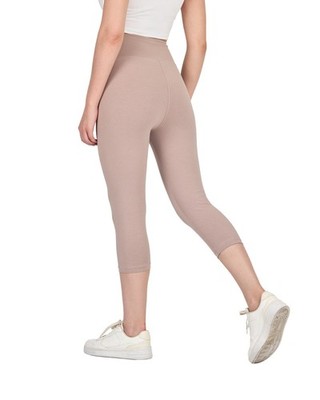 COMEOR 3/4-Leggings Damen Capri Leggings   Bequeme 3/4 Sporthose aus Baumwolle