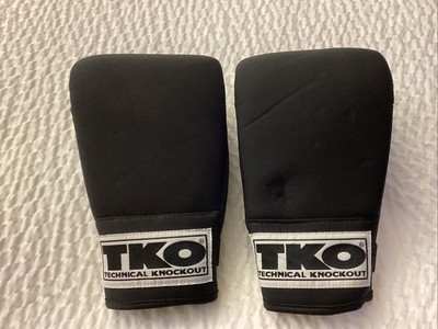 TKO Technical Knockout Womens Boxing MMA Sparring Gloves Black Model# 501NBW