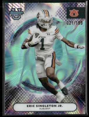 2025 Bowman University Best Aqua Lava Eric Singleton Jr 021/199 Auburn Tigers