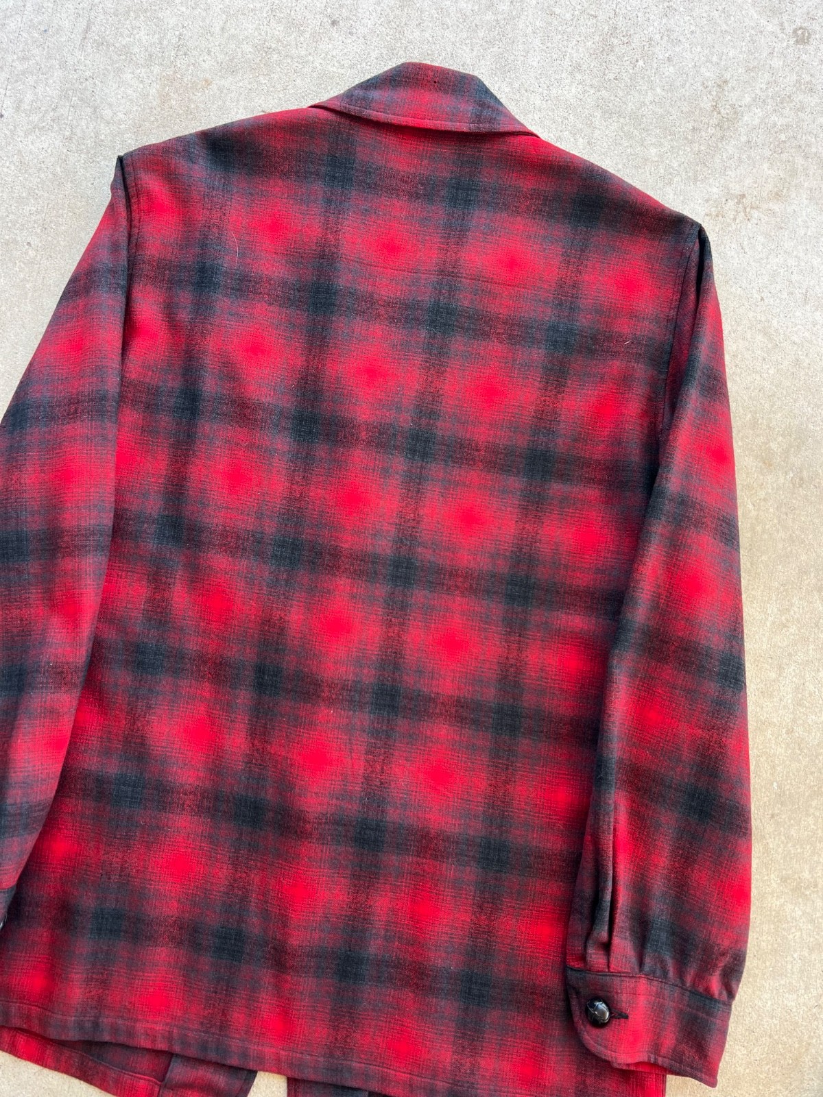 Vintage Pendleton Blazer Shadow Plaid Flannel Med… - image 4
