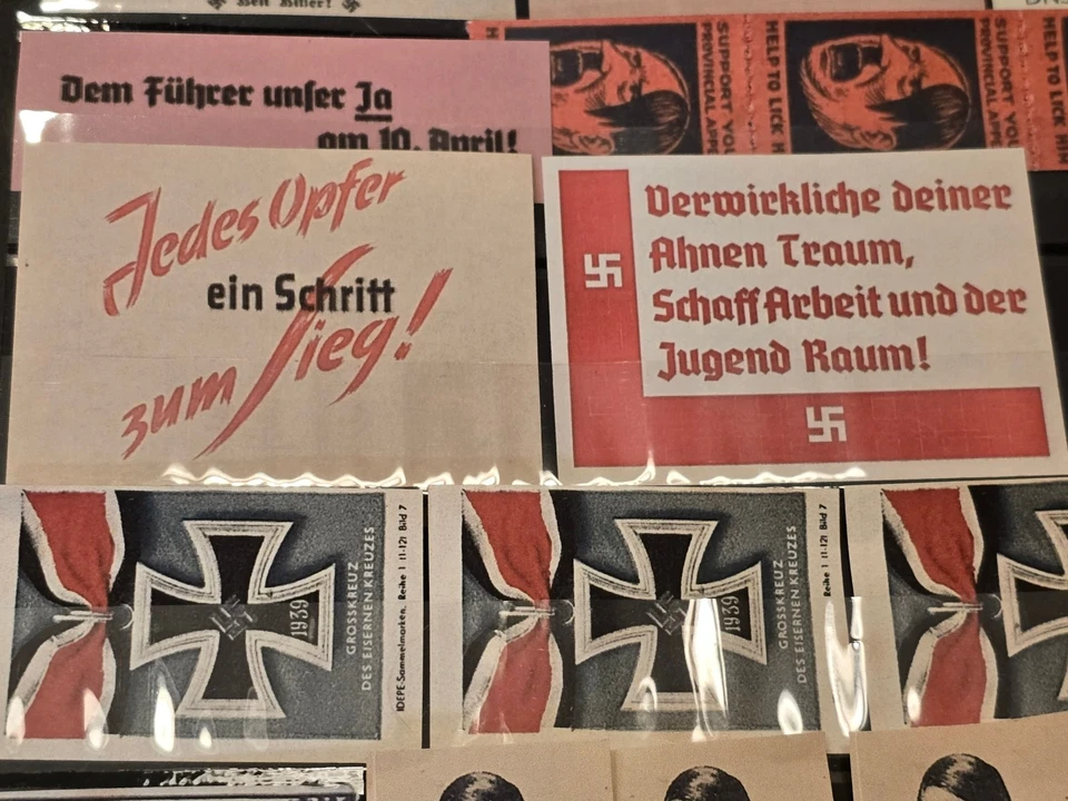Коллекция пропагандистских марок Третьего рейха нацистов времен Второй мировой войны НСДАП x 45 - Изображение 4 из 4