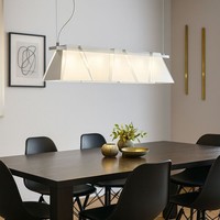 Decken HäNge Leuchte Wohn Ess Zimmer Beleuchtung Pendel Lampe Glas Satiniert