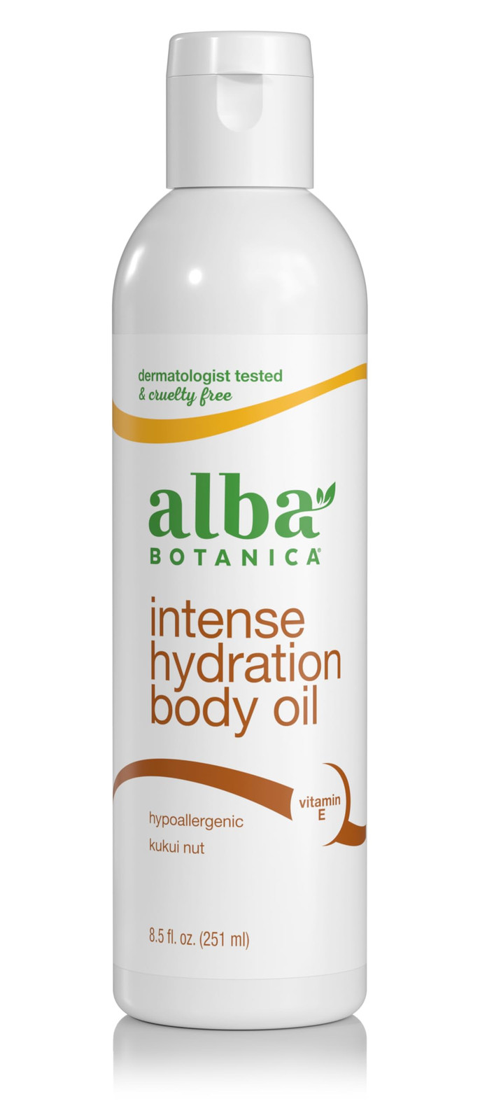Alba Botanica Intense Hydration Body Oil 8.5 oz Kukui Nut an