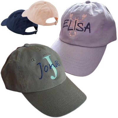 Junior Low Profile Dad CAP ab 6J mit Emblem /Sternzeichen Namen bestickt *NEU*