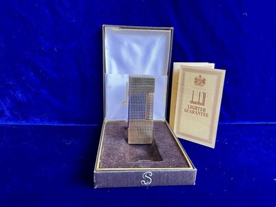 Dunhill Lighter Vintage Gold Rollagas Super Mint Condition Works 1 Year Warranty