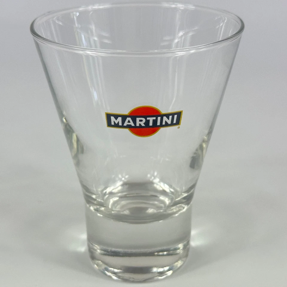 Vintage Cocktail Bar Set Of 6 Martini Drinking Glasses Breweriana Drinkware - Image 3 of 4