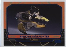 2012 Topps Star Wars Galactic Files Vehicles Blue /350 Anakin's Starfighter 11jz
