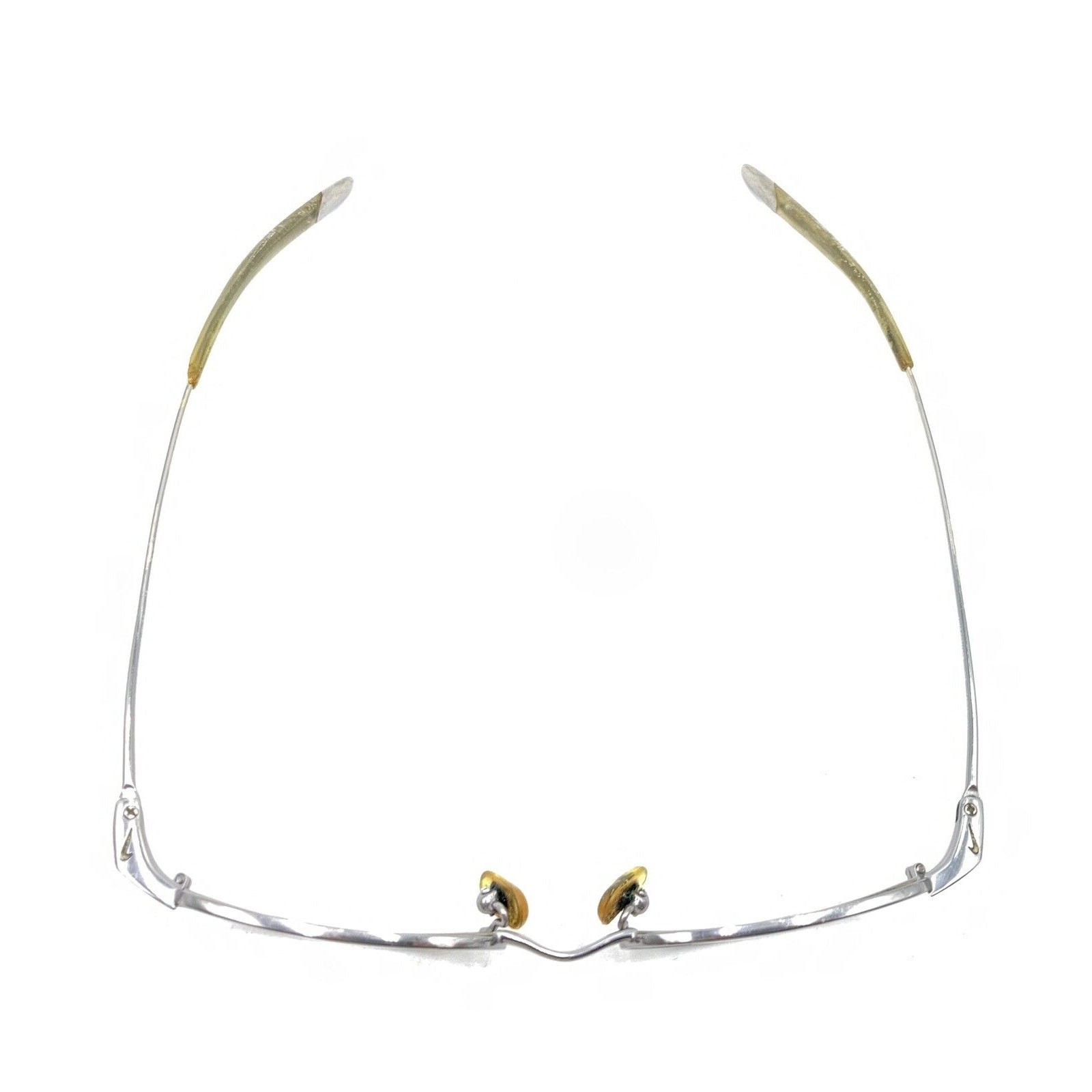 Nike Flexon 9061MGB 045 Silver Metal Oval Eyeglasses Frames 48-18 140 Men Women thumbnail 3