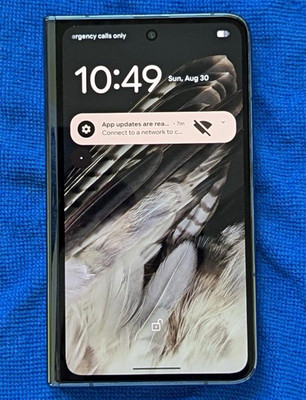 Google Pixel Fold 5G G9FPL 256GB Obsidian Verizon Unlocked