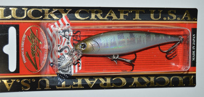 lucky craft pointer 78sp 3'' 3/8oz suspending jerkbait misty shad